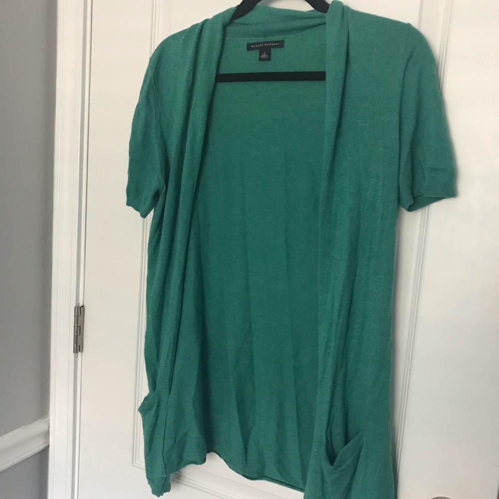 Short sleeve cardigan